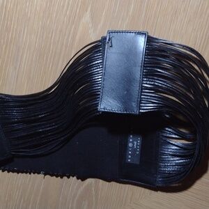 SUZI OHER GENINUE LEATHER BLACK BELT